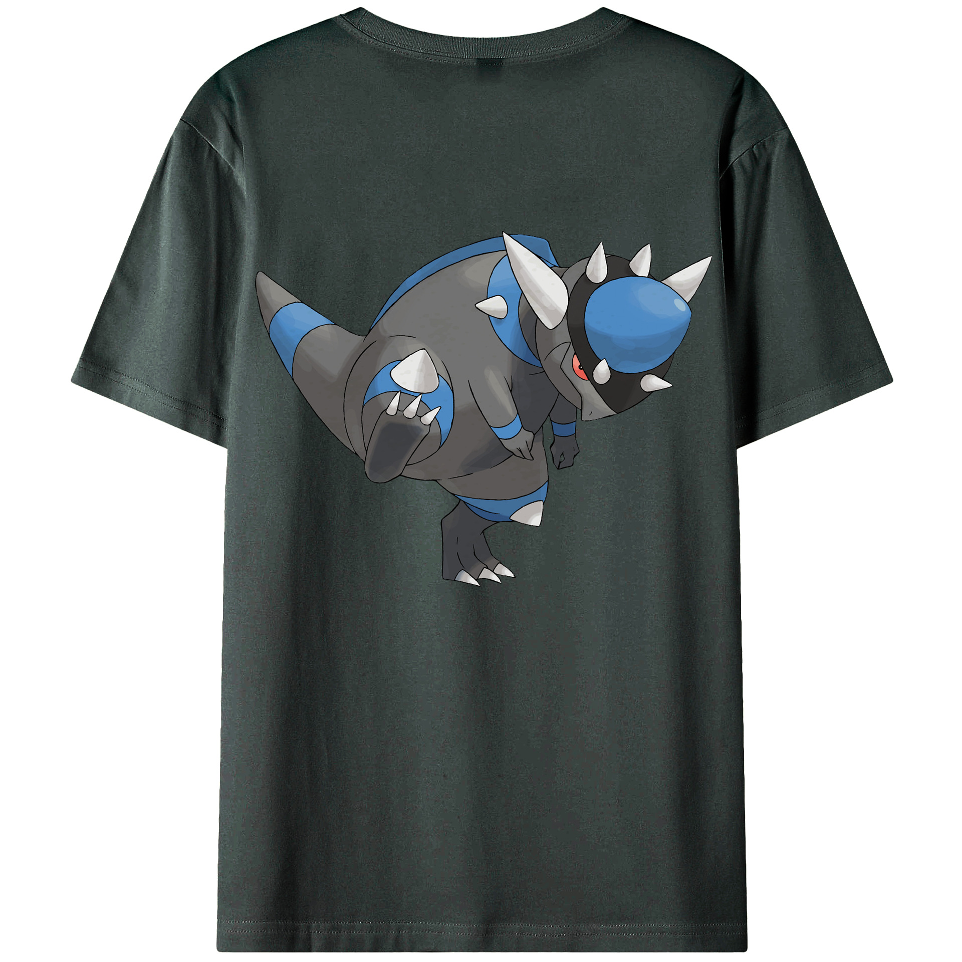 ポケットモンスター Pokémon 綿100％ メンズ半袖Tシャツ（バックプリント） 通気性